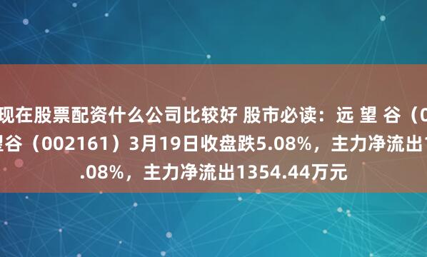 现在股票配资什么公司比较好 股市必读：远 望 谷（002161）远望谷（002161）3月19日收盘跌5.08%，主力净流出1354.44万元